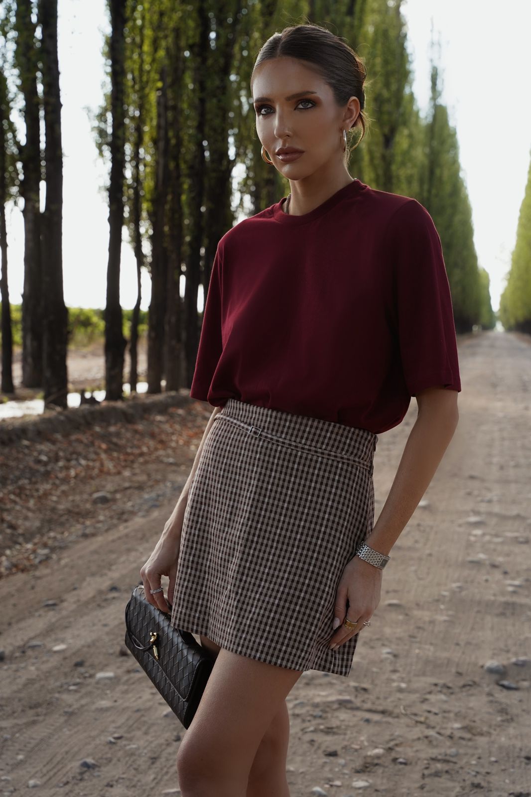 T-shirt com  ombreira