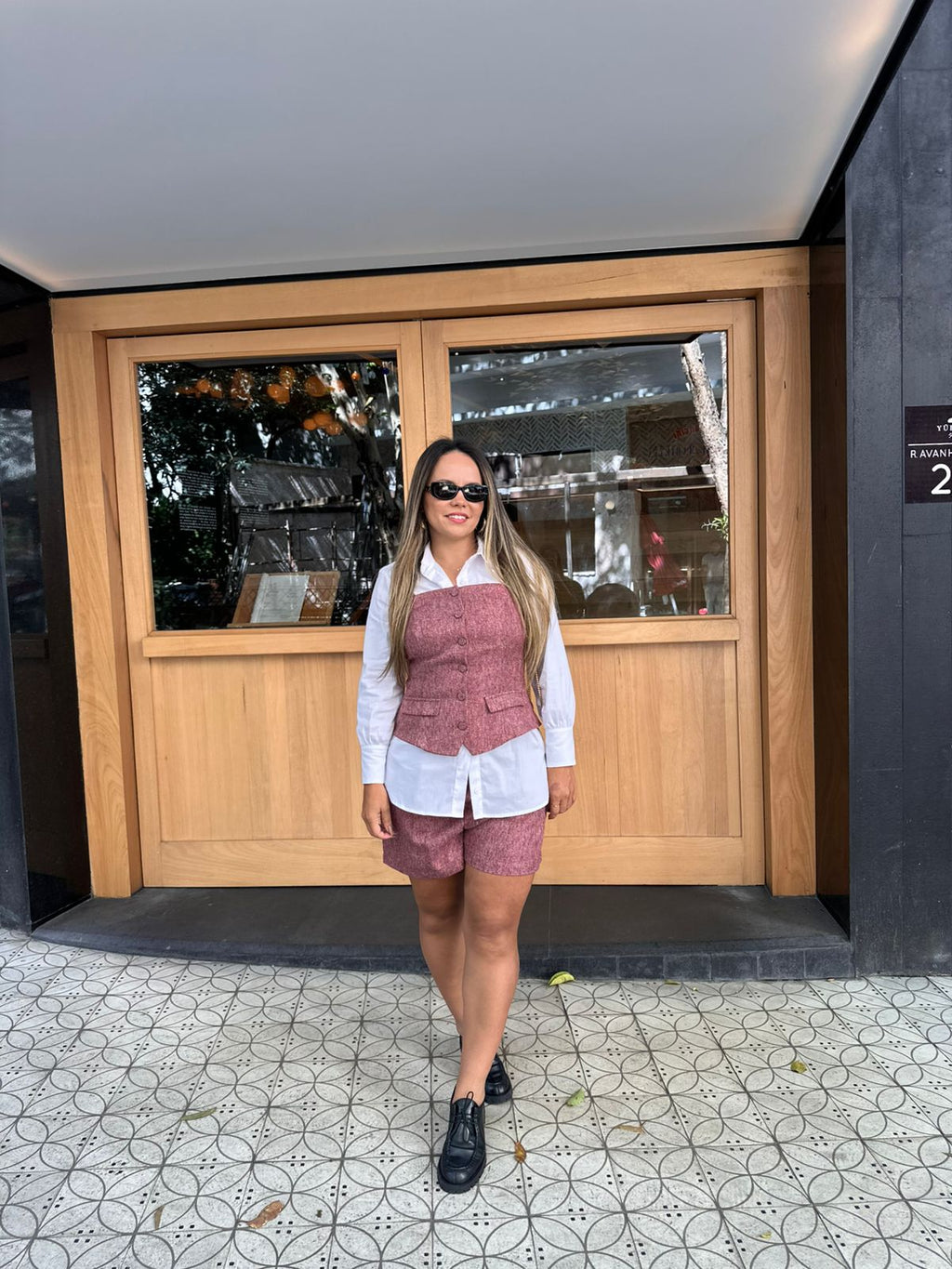 Shorts  Orquídea